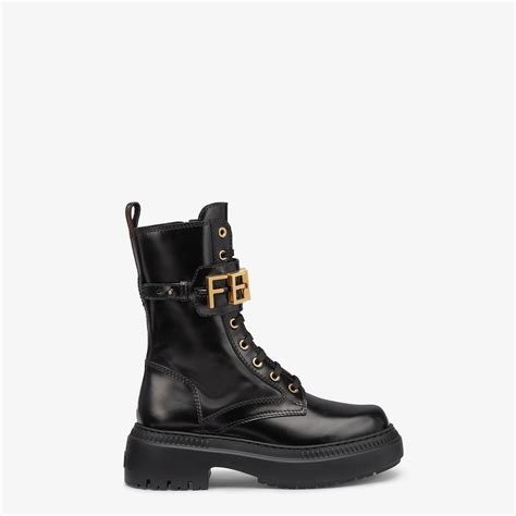 fendi women's leather biker boots|fendi boots the real.